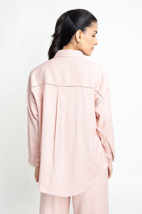 The Tea Pink Oversized Shirt